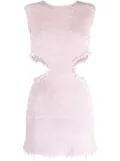 Jil Sander cut-out knitted minidress - Purple