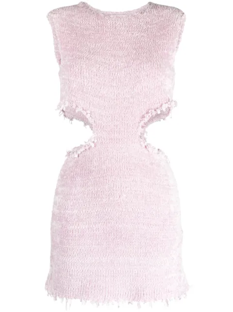 Jil Sander cut-out knitted minidress