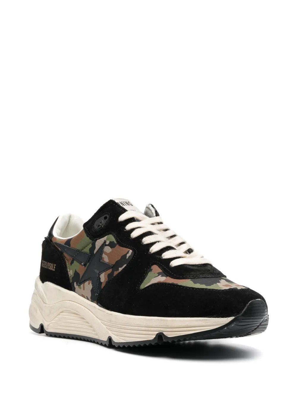 Golden Goose Sneakers met camouflageprint - Zwart