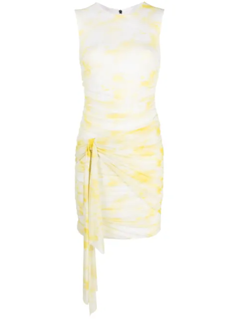 MSGM sleeveless ruched minidress