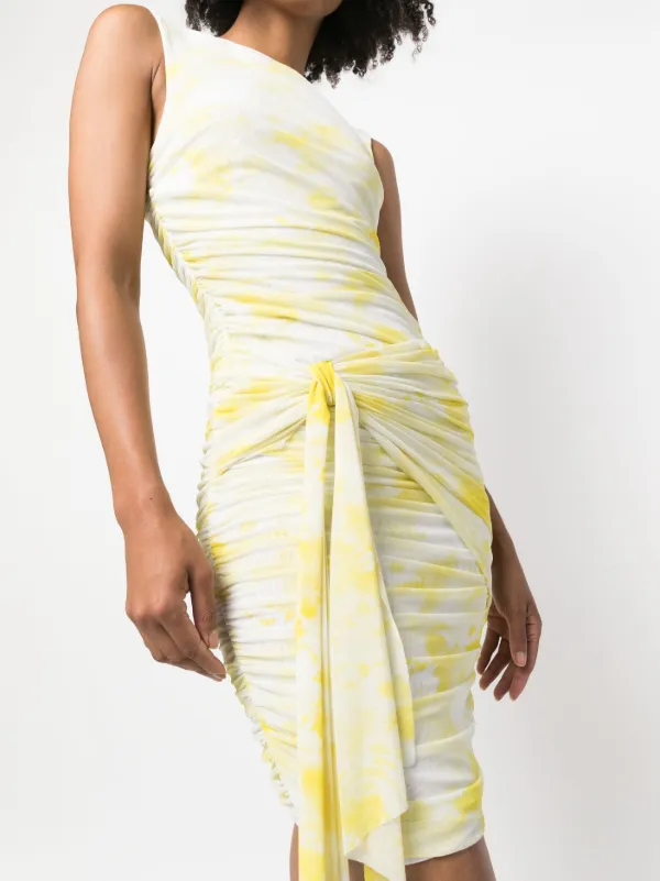 オールインワン・サロペット Msgm Sleeveless Rushed Mini Dress MSGM Sleeveless Ruched Minidress | White | FARFETCH