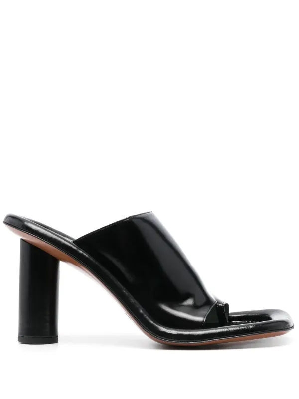 AMBUSH Leather Sandals | Black | FARFETCH PL