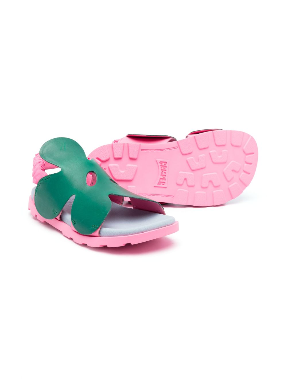 Camper Brutus floral-motif sandals - Groen