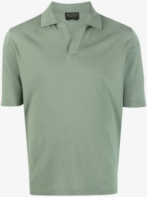Dell'oglio Poloshirt mit offenem Kragen