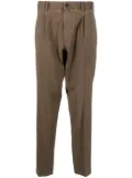 Dell'oglio wool tapered trousers - Brown