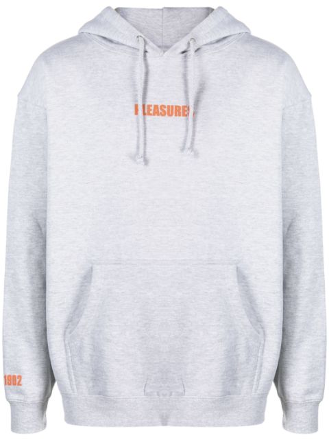 Pleasures - logo-print drawstring hoodie