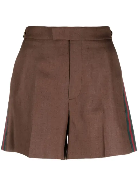 Gucci Web-stripe tailored shorts