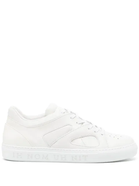 Ih Nom Uh Nit panelled lace-up leather sneakers