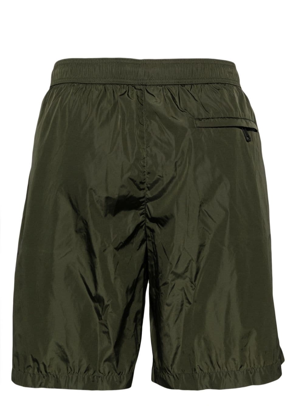 Shop Moncler Logo-appliqué Swim Shorts In Green