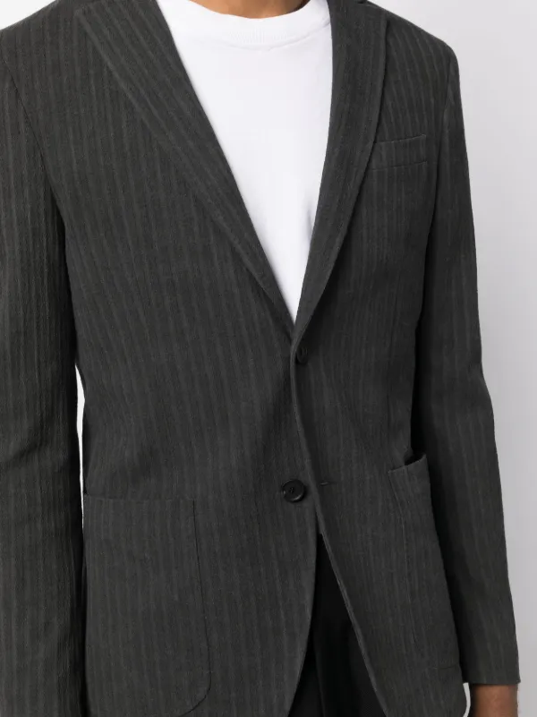 Tonello ストライプ シングルジャケット | グレー | FARFETCH JP 