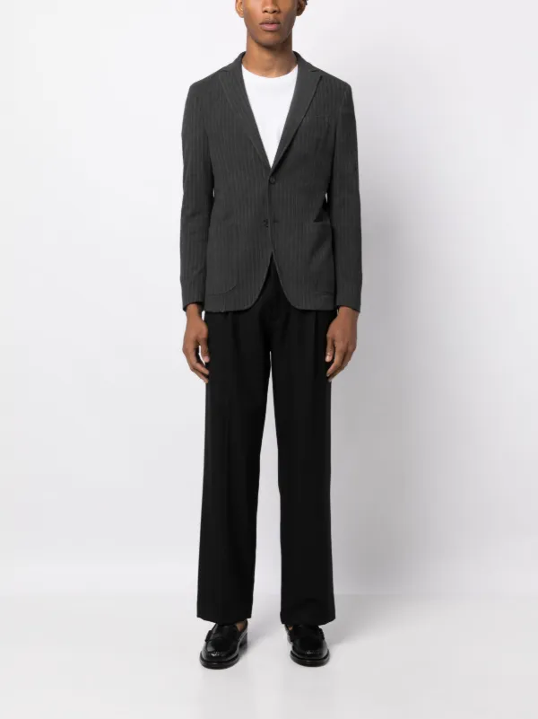 Tonello ストライプ シングルジャケット | グレー | FARFETCH JP 