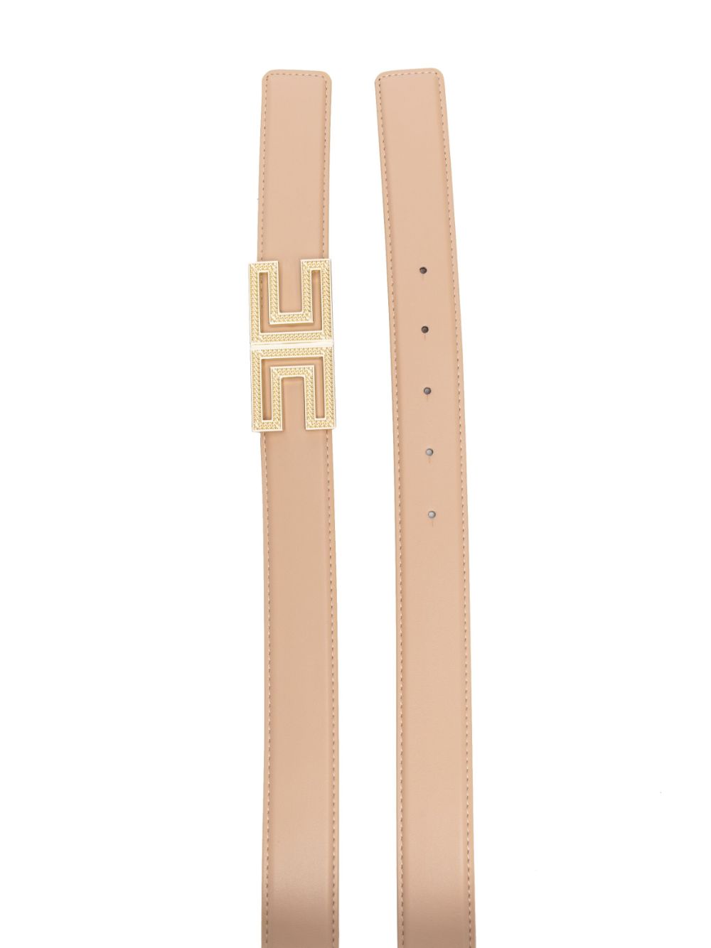 Elisabetta Franchi logo-buckle belt - Bruin