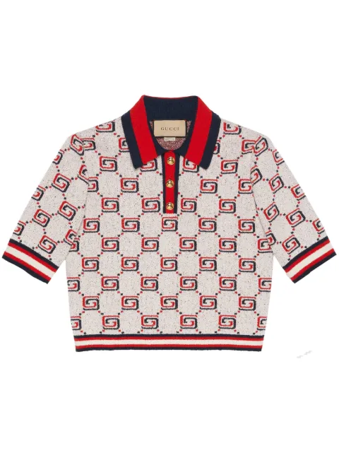 Gucci jacquard G-monogram polo shirt