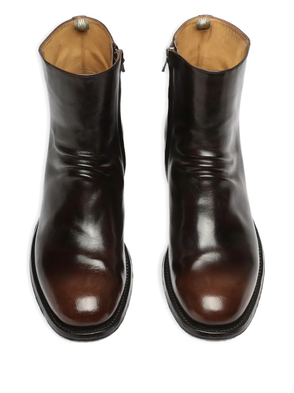 Officine Creative Leren enkellaarzen Bruin