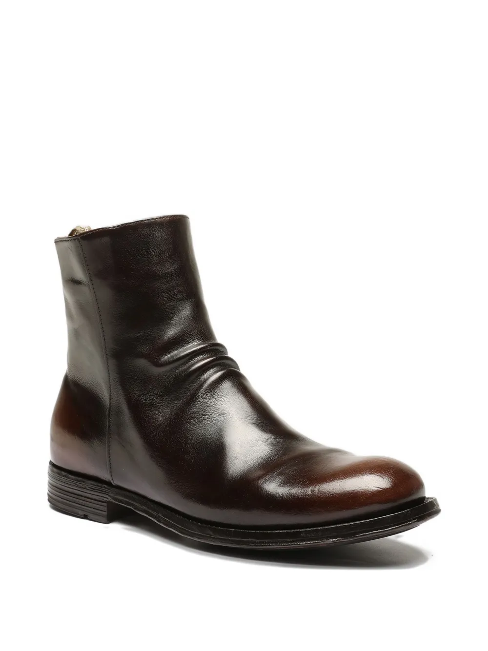 Officine Creative Leren enkellaarzen Bruin