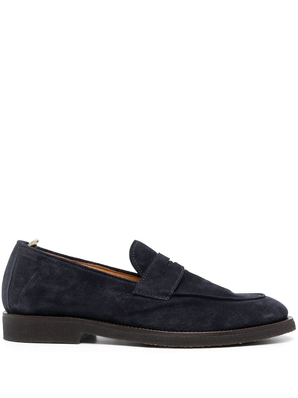 Officine Creative Opera 001 Suede Loafers In Blue