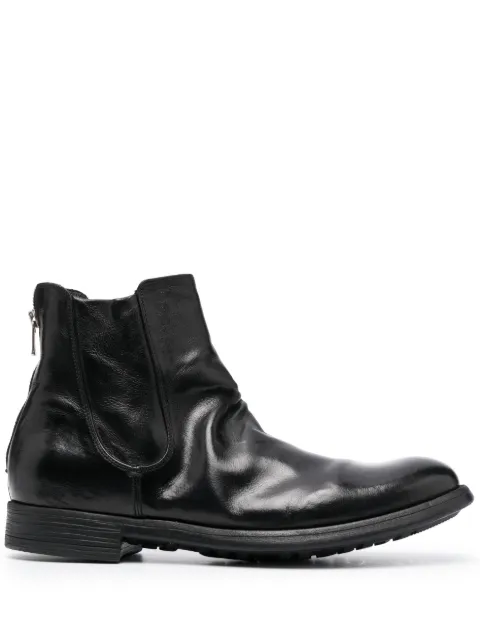 Officine Creative zip-up leather ankle boots