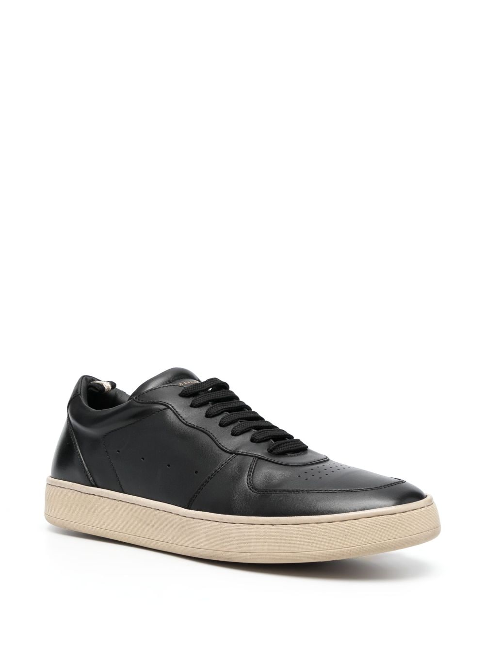 Shop Officine Creative Low-top Leather Sneakers In Black