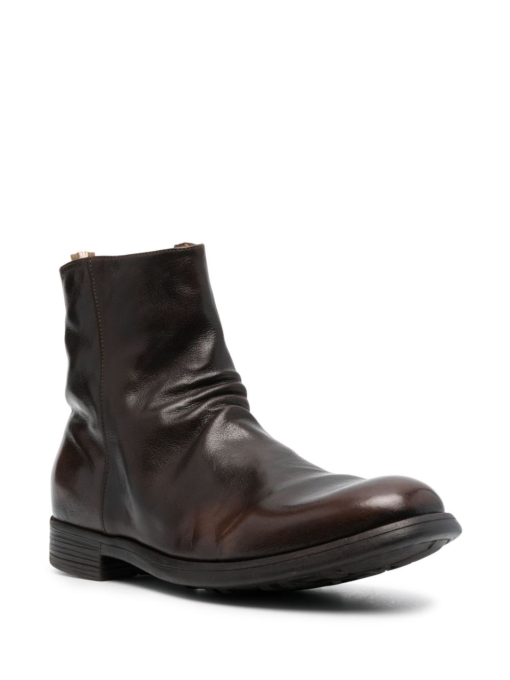 Shop Officine Creative Chronicle 005 Leather Ankle Boots In Brown