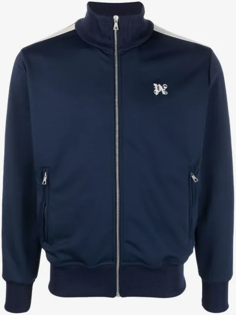 Palm Angels logo-embroidered track jacket