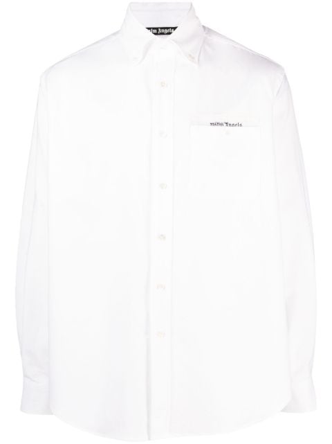 Palm Angels Sartorial-tape cotton shirt
