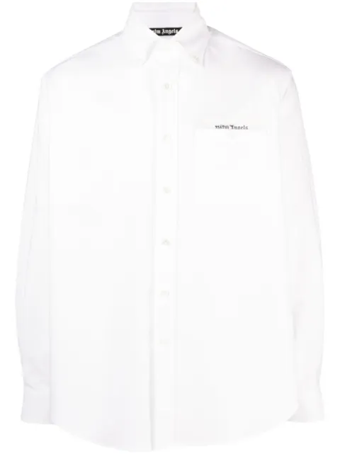 Palm Angels Sartorial-tape cotton shirt