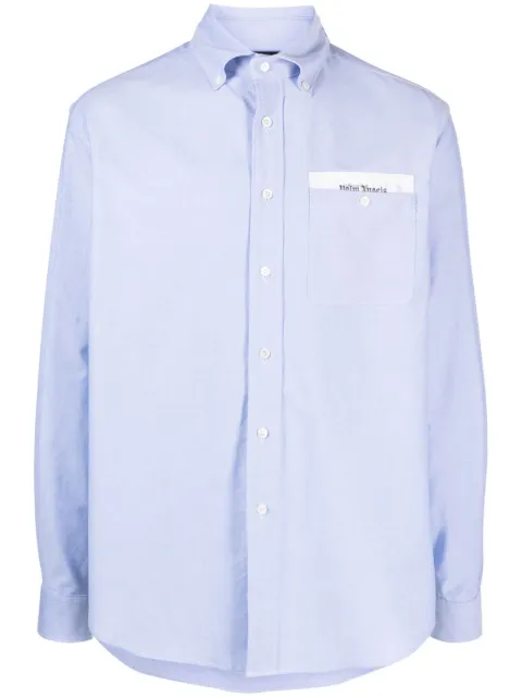 Palm Angels camisa con franja Sartorial