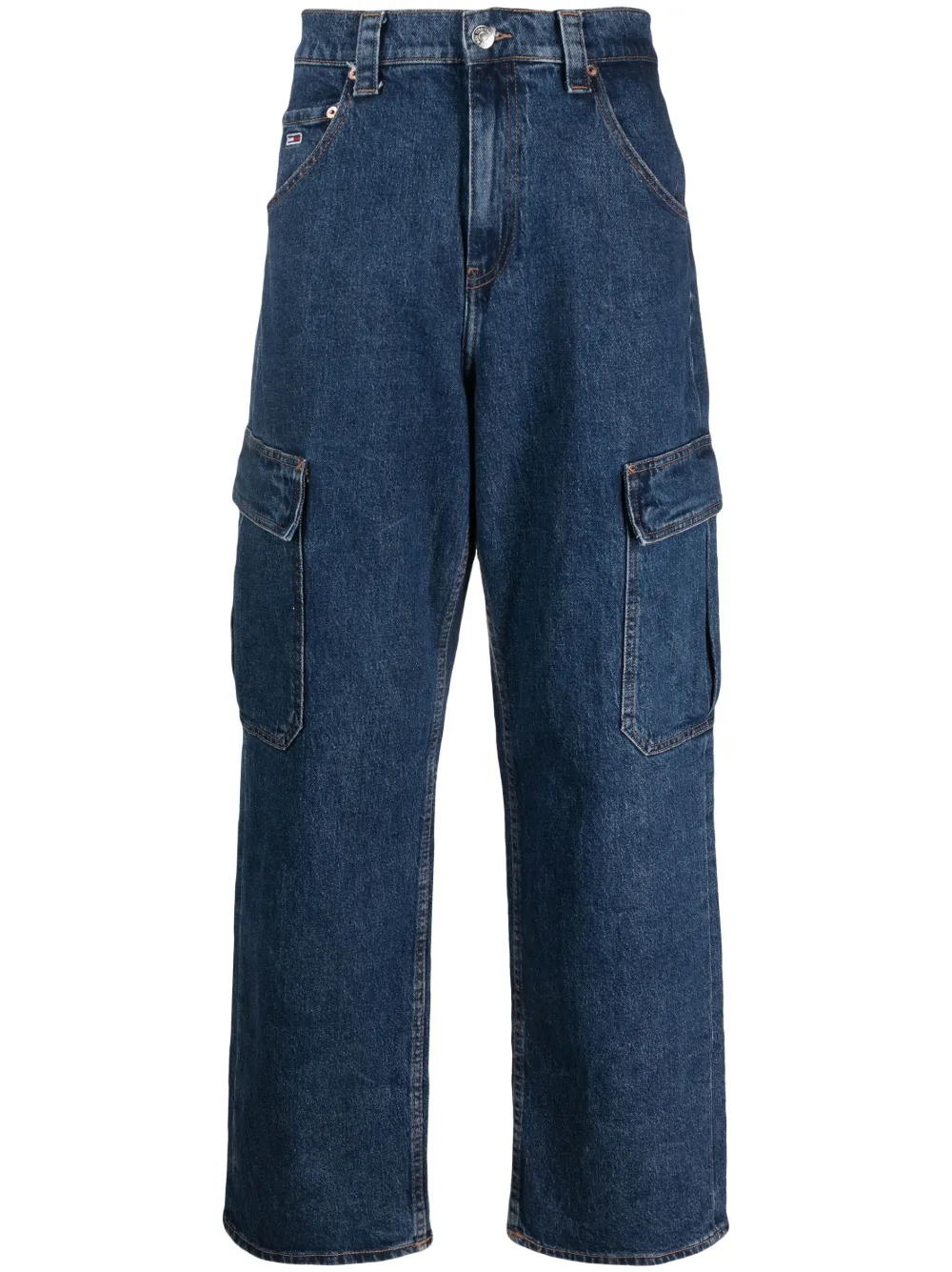 Tommy Jeans ストレート カーゴジーンズ - ブルー Tommy Jeans ストレート カーゴジーンズ - ブルー