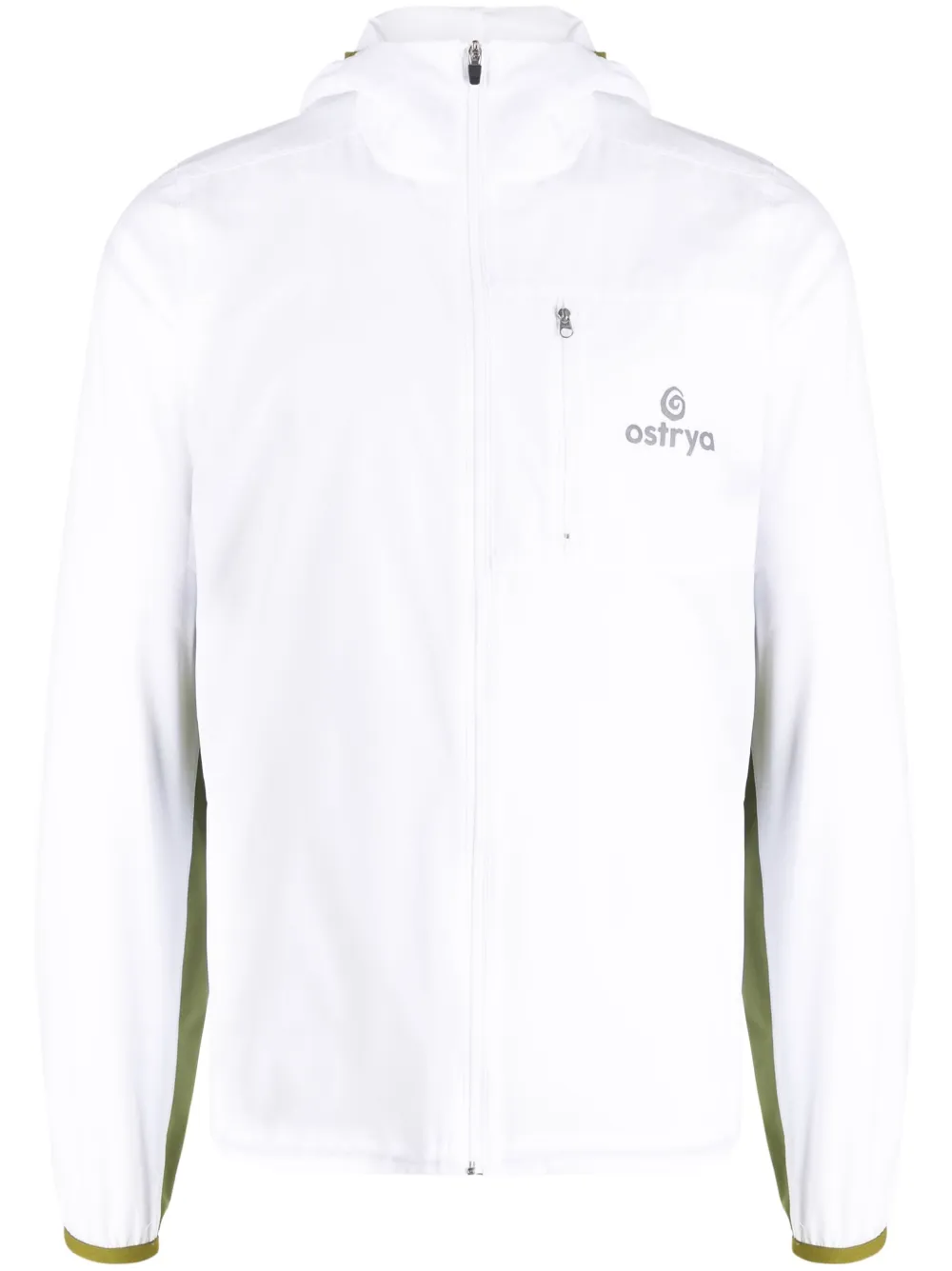 Ostrya Logo-print Hooded Jacket In White