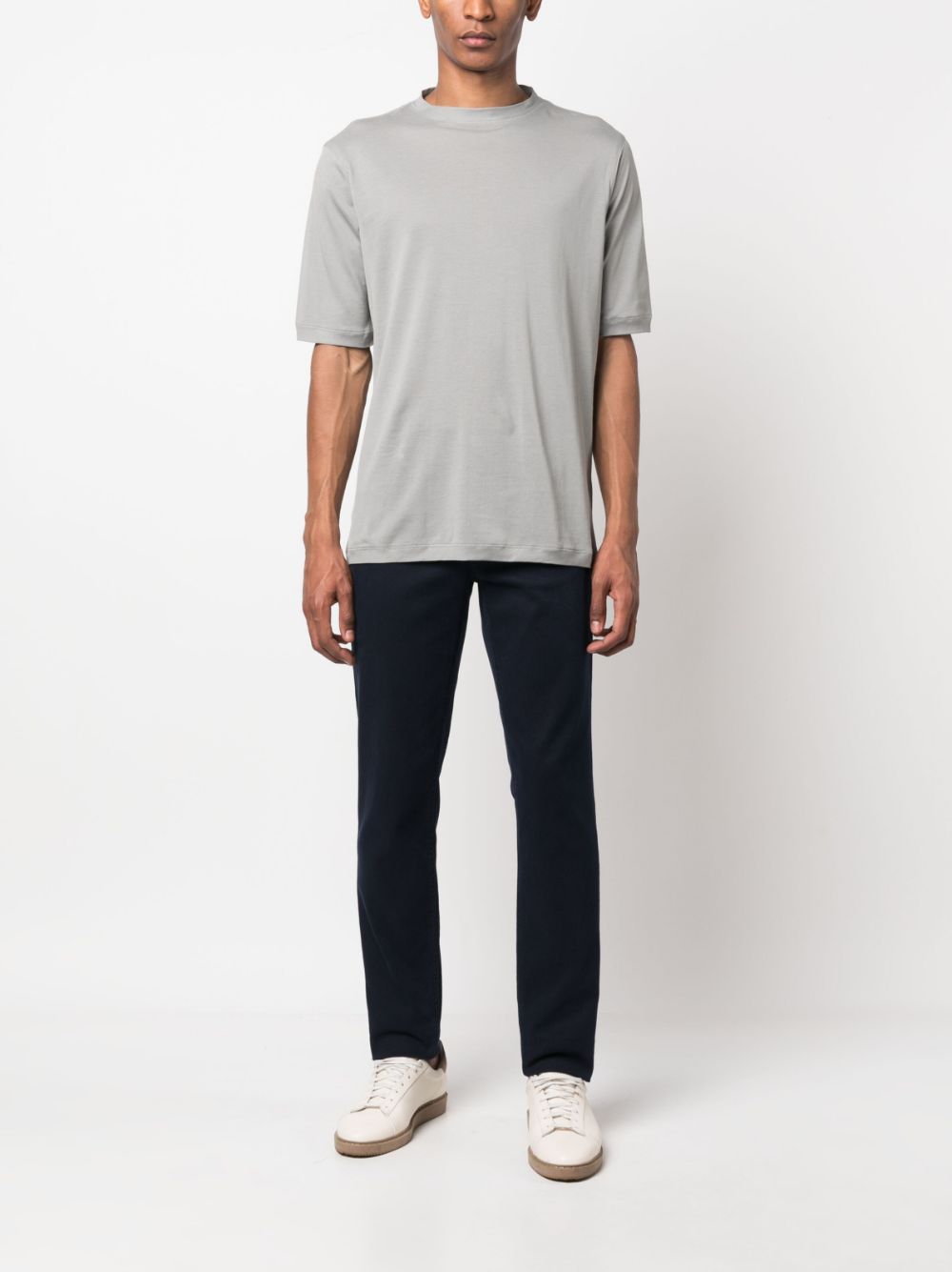 Kiton T-shirt met ronde hals - Grijs