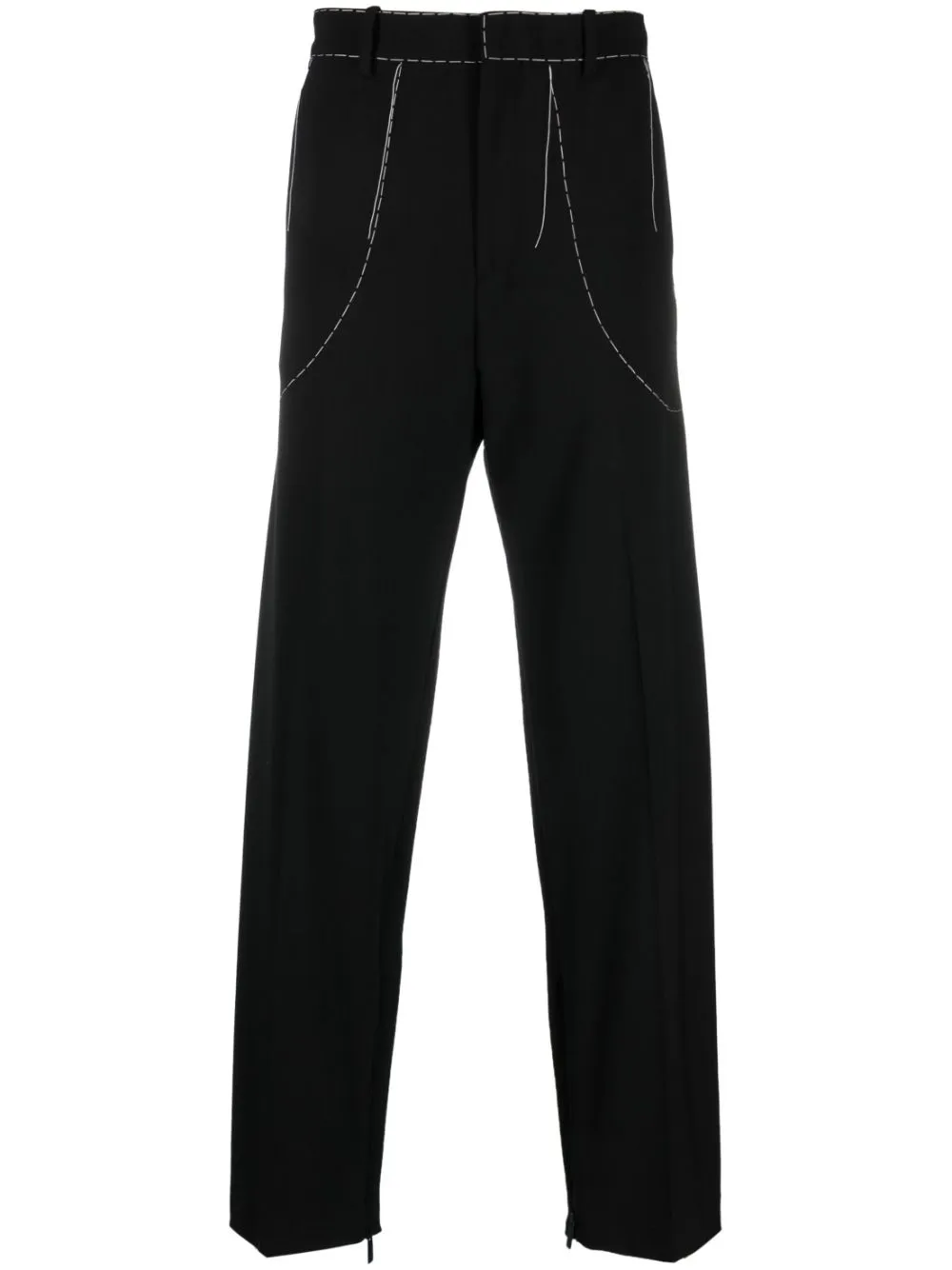 Off-white Stitch Tailor Trousers In Black
