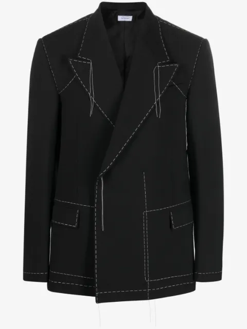 Off-White blazer de vestir con doble botonadura