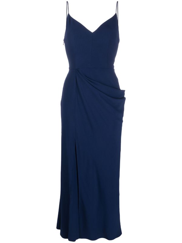 shona joy cocktail draped dress