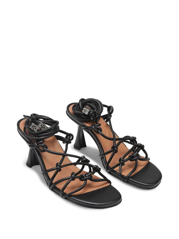 Topshop black 2025 leather sandals