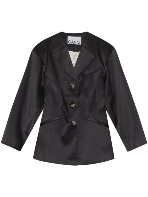 GANNI single-breasted blazer Women