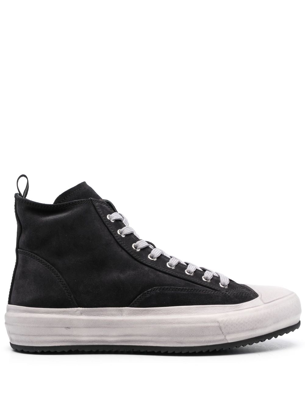 Officine Creative High-top Leather Sneakers In Black