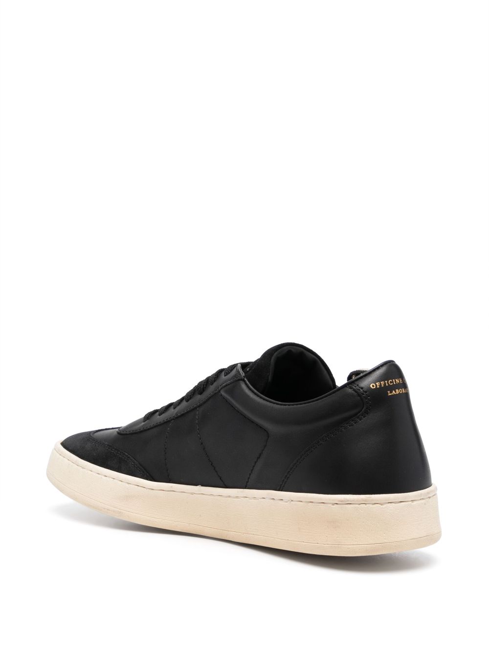 Shop Officine Creative Low-top Leather Sneakers In Black