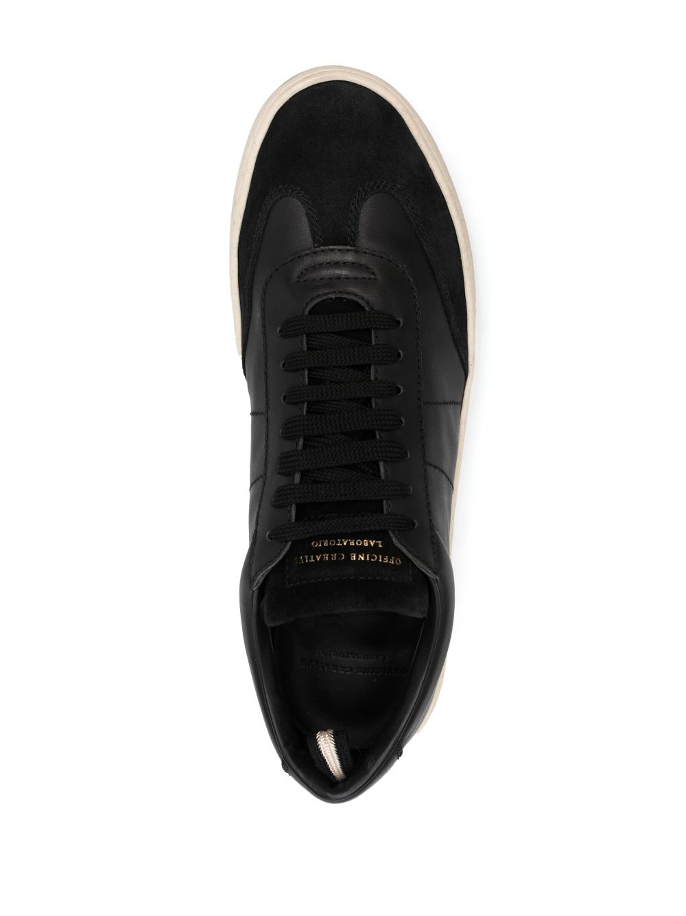 Shop Officine Creative Low-top Leather Sneakers In Black