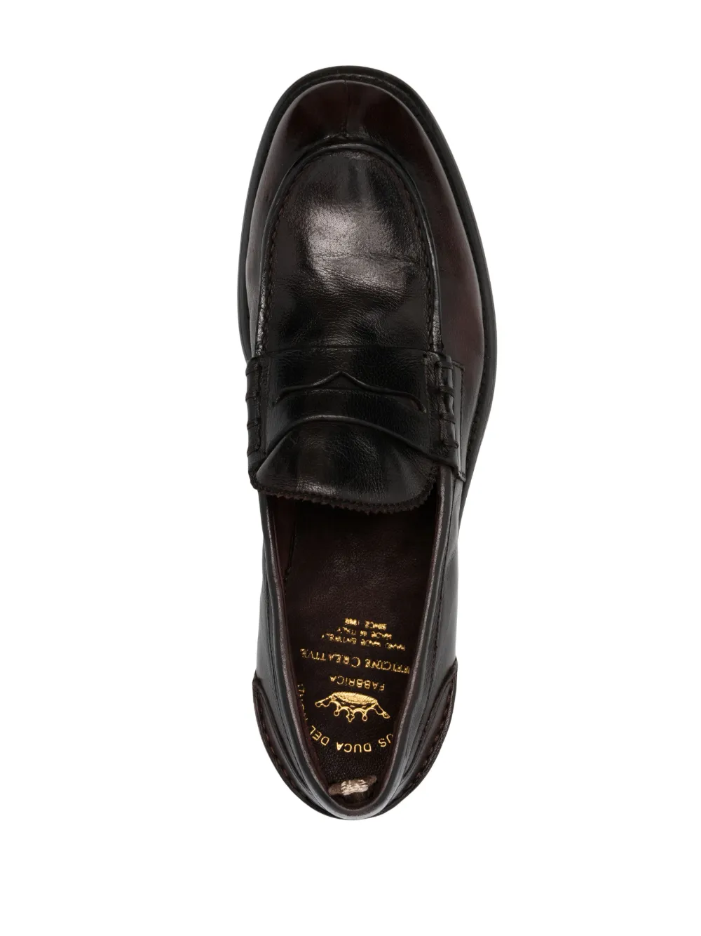 Shop Officine Creative Chronicle 056 Leather Loafers In Brown