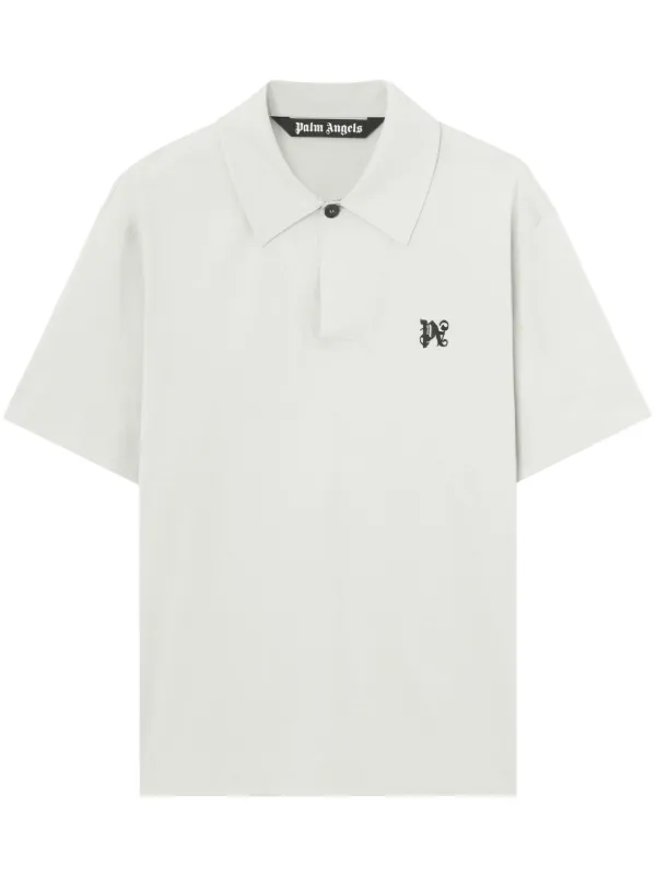Tシャツ・カットソー Palm Angels 'Monogram' polo shirt 20134241_50423722_600.jpg