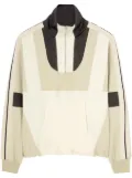 Palm Angels panelled half-zip jacket - Neutrals