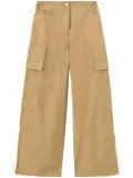 Palm Angels low-rise wide-leg parachute trousers - Neutrals