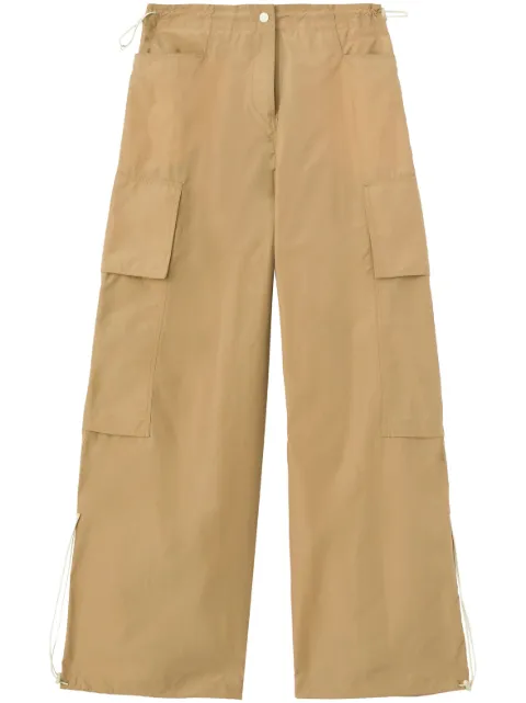 Palm Angels low-rise wide-leg parachute trousers