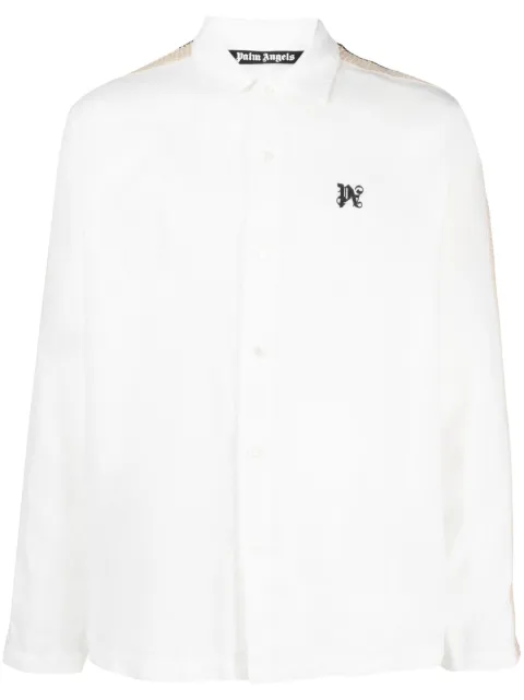 Palm Angels PA Monogram-print linen shirt
