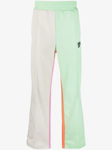 Palm Angels logo-print colourblock track pants