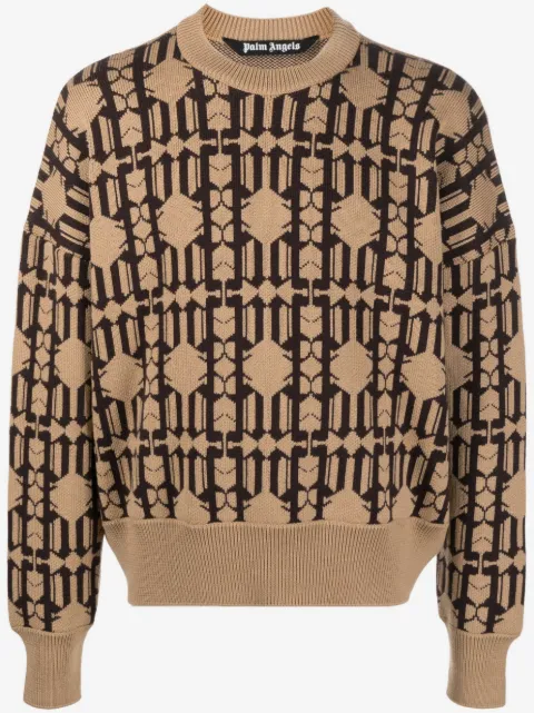 Palm Angels jacquard sweater