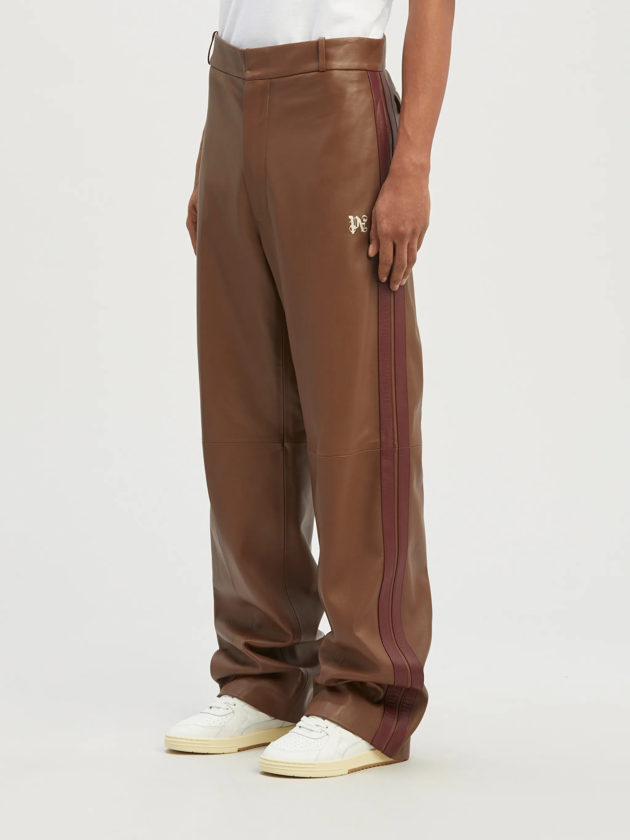 Monogram Leather Track Pants