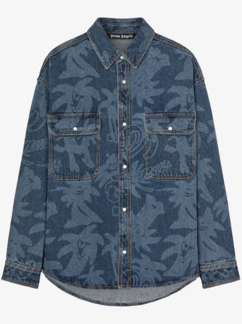 Palm Angels camisa de mezclilla Palmity