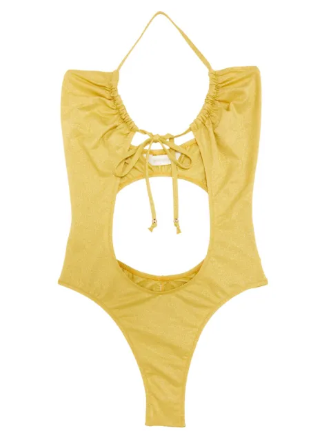 Palm Angels glittered cut-out swimsuit