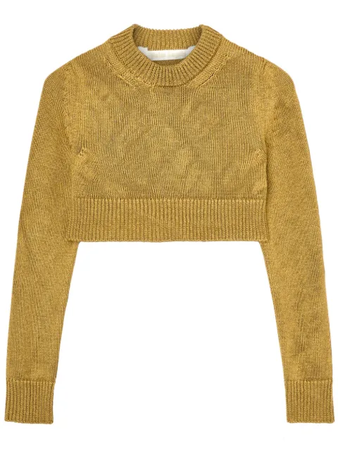 Palm Angels cropped laminated jumper